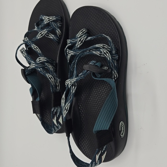 Chaco ZX2 Classic Athletic Angular Teal Sandals Size 9 - Picture 2 of 10